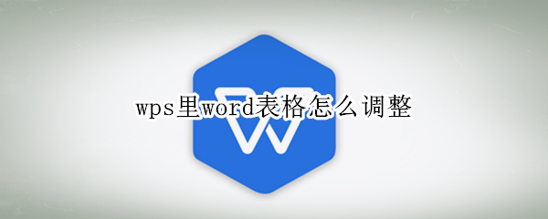 wps里word表格怎么调整（wps里word表格怎么调整行距）