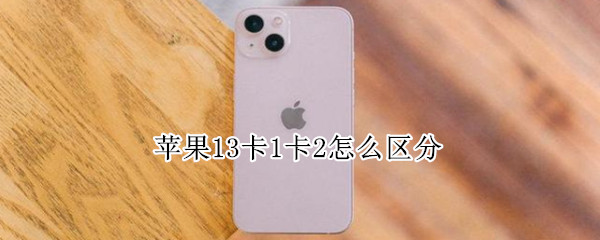 苹果13卡1卡2怎么区分（苹果13怎么看卡1卡2）