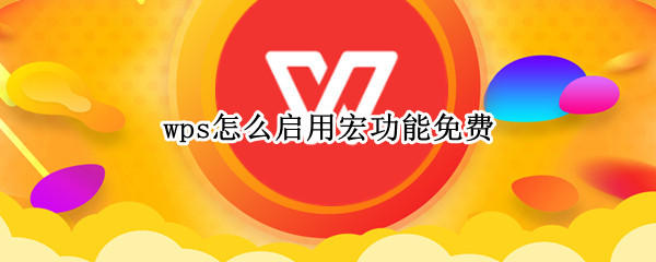 wps怎么启用宏功能免费（wps免费使用宏）