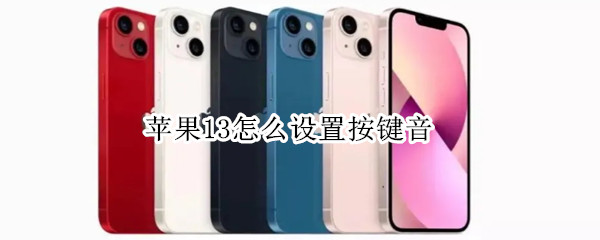 苹果13怎么设置按键音（苹果13怎么设置按键音量）