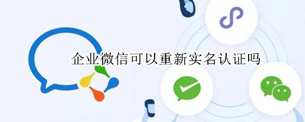 企业微信可以重新实名认证吗（企业微信怎么重新实名认证）