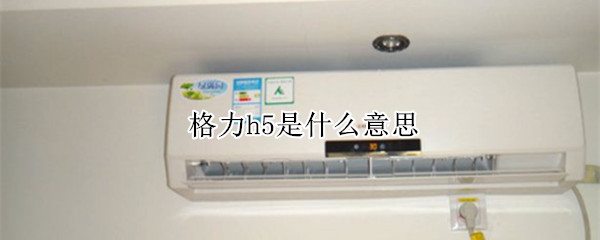 格力h5是什么意思 格力空调显示H5是什么意思?