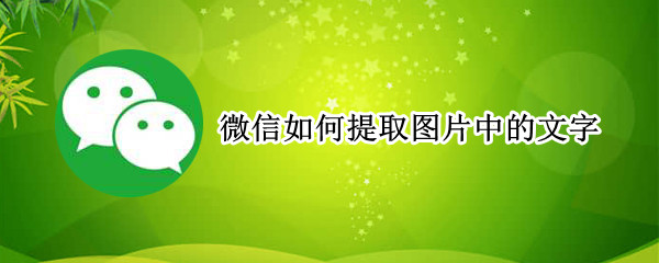 微信如何提取图片中的文字 微信中的图片怎么提取文字