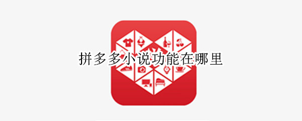 拼多多小说功能在哪里（拼多多上面的小说软件）