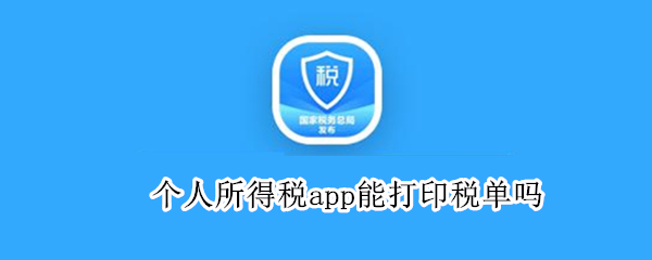 个人所得税app能打印税单吗（个人所得税app可以打印纳税记录吗）