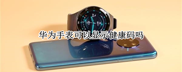 华为手表可以显示健康码吗（华为手表可以显示健康码吗）