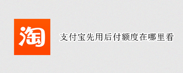 支付宝先用后付额度在哪里看（支付宝先用后付怎么查看额度）