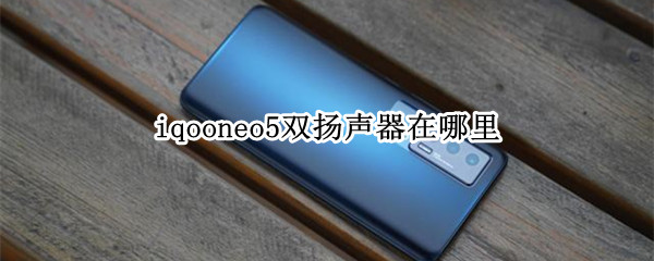 iqooneo5双扬声器在哪里（iqooneo5有几个扬声器）