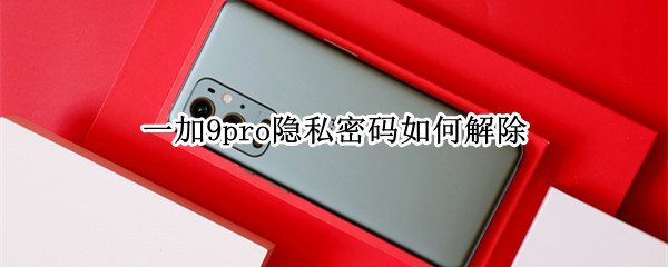 一加9pro隐私密码如何解除（一加9r忘记隐私密码）
