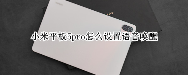 小米平板5pro怎么设置语音唤醒 小米平板5pro怎么设置语音唤醒屏幕