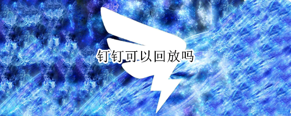 钉钉可以回放吗（钉钉可以回放吗?）
