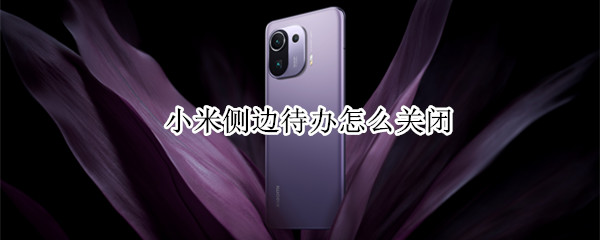 小米侧边待办怎么关闭 小米怎么关闭侧屏