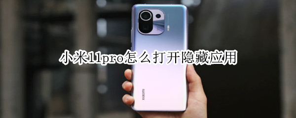 小米11pro怎么打开隐藏应用 小米11pro隐藏相册在哪打开