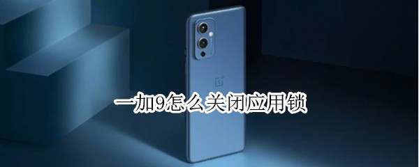 一加9怎么关闭应用锁（一加9怎么关闭应用锁定）
