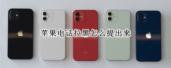 苹果电话拉黑怎么提出来 苹果电话拉黑怎么拉