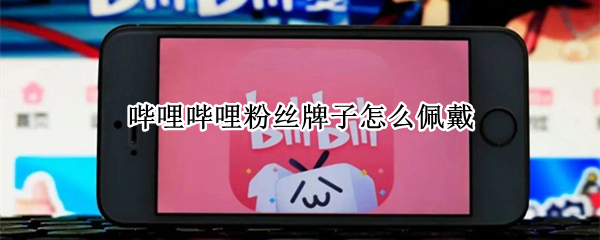 哔哩哔哩粉丝牌子怎么佩戴（哔哩哔哩牌子怎么带）