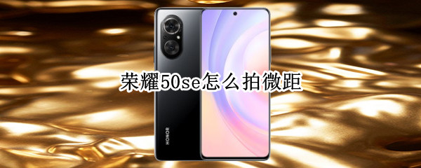 荣耀50se怎么拍微距 荣耀50se怎么拍微距视频