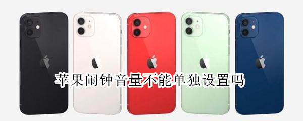 苹果闹钟音量不能单独设置吗（苹果闹钟音量不能单独设置吗）
