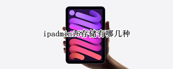 ipadmini6存储有哪几种 ipadmini6内存多大
