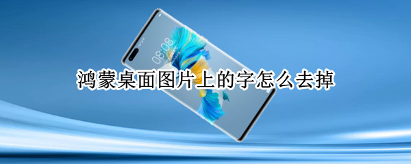 鸿蒙桌面图片上的字怎么去掉（鸿蒙图库上的字怎么去掉）