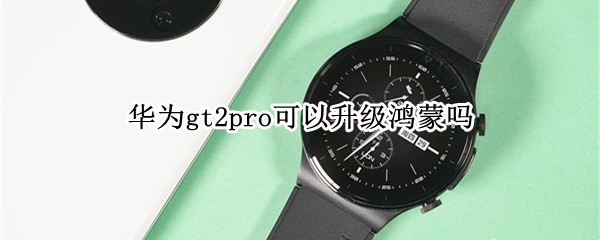 华为gt2pro可以升级鸿蒙吗 华为gt2pro能升级鸿蒙吗