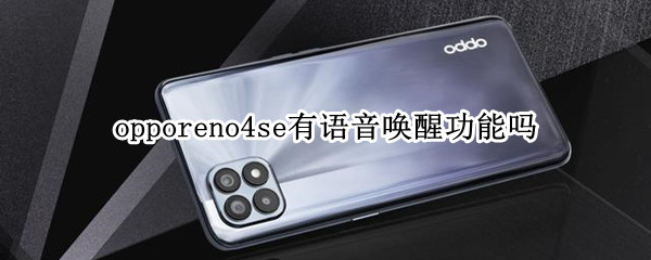 opporeno4se有语音唤醒功能吗 opporeno4se有没有语音唤醒功能