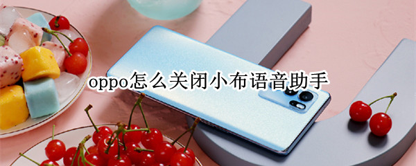 oppo怎么关闭小布语音助手（oppo怎么关闭小布语音助手快捷键）