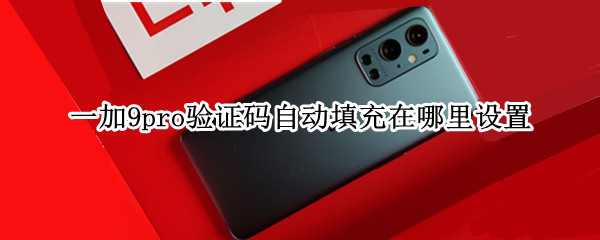 一加9pro验证码自动填充在哪里设置（一加手机验证码怎么自动填入）