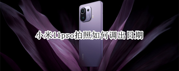 小米11pro拍照如何调出日期（小米11pro拍照如何调出日期水印）