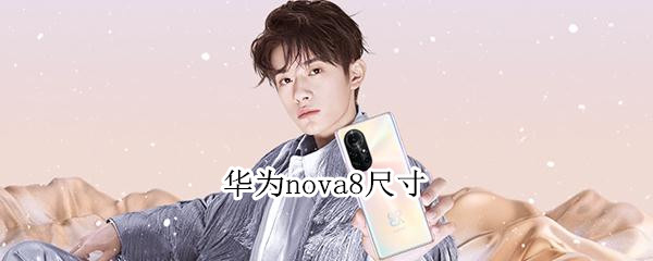 华为nova8尺寸（华为nova8尺寸长宽高）