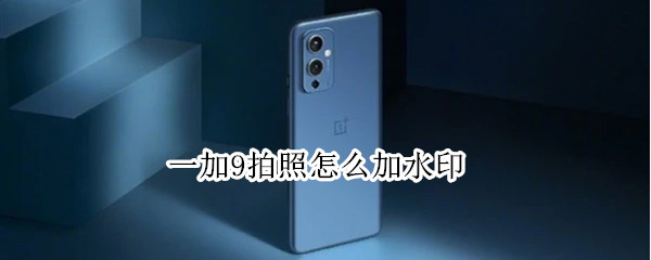 一加9拍照怎么加水印（一加9拍照怎么加水印图片）