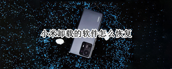 小米卸载的软件怎么恢复（小米卸载的软件怎么恢复到桌面）