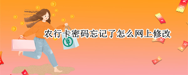 农行卡密码忘记了怎么网上修改（农行卡密码忘记了怎么网上修改密码）