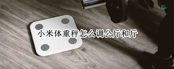 小米体重秤怎么调公斤和斤（小米体重秤2开关在哪）