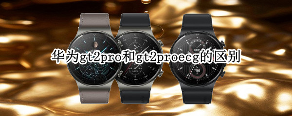 华为gt2pro和gt2proecg的区别 华为GT2与GT2pro的区别