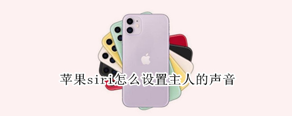 苹果siri怎么设置主人的声音（siri怎么增加主人声音）