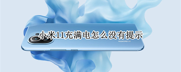 小米11充满电怎么没有提示（小米11充满电怎么没有提示了）