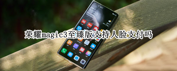 荣耀magic3至臻版支持人脸支付吗（荣耀magic3至臻版支持人脸支付吗安全吗）