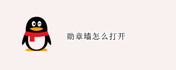 勋章墙怎么打开 如何打开勋章墙