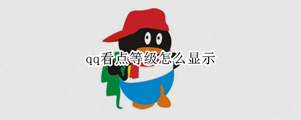 qq看点等级怎么显示（qq看点等级怎么显示在主页）