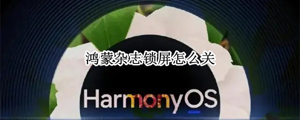 鸿蒙杂志锁屏怎么关（鸿蒙杂志锁屏怎么关掉）