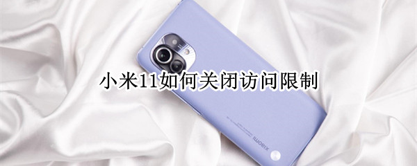小米11如何关闭访问限制 miui12如何关闭访问限制