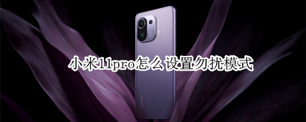 小米11pro怎么设置勿扰模式（小米11pro怎么设置勿扰模式手机）