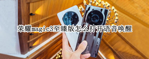 荣耀magic3至臻版怎么打开语音唤醒 荣耀magic3至臻版怎么打开语音唤醒