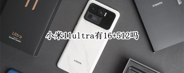 小米11ultra有16+512吗 小米11ultra有没有8+256