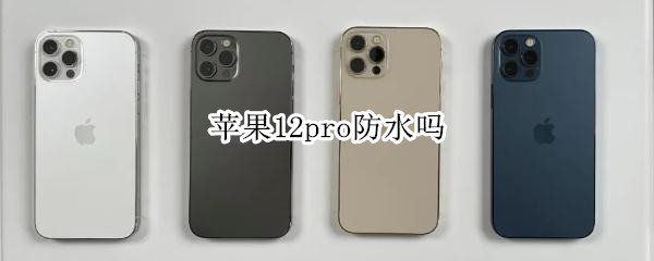 苹果12pro防水吗 iPhone 12Pro防水吗