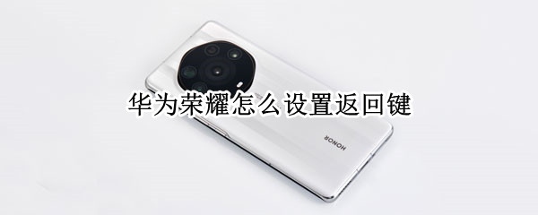 华为荣耀怎么设置返回键 华为荣耀怎么设置返回键皮肤