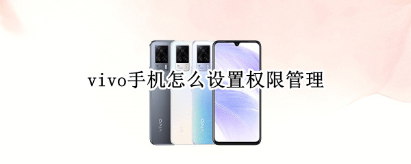 vivo手机怎么设置权限管理（vivo手机如何设置权限管理）