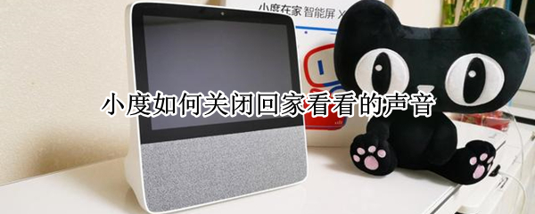 小度如何关闭回家看看的声音 小度如何关闭回家看看的声音功能
