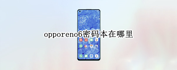 opporeno6密码本在哪里（opporeno6怎么设置密码）